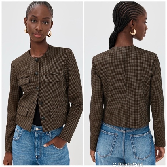 Veronica Beard Berkley Knit Jacket Acorn/Black size 4 EUC - Picture 8 of 10